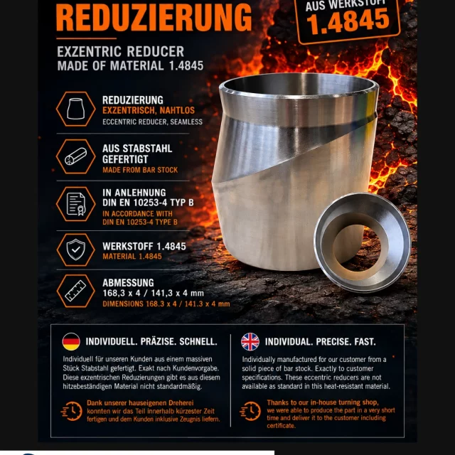 ? Wenn Standard nicht reicht, fertigen wir die Lösung selbst. Für einen Kunden haben wir diese exzentrische, nahtlose R...